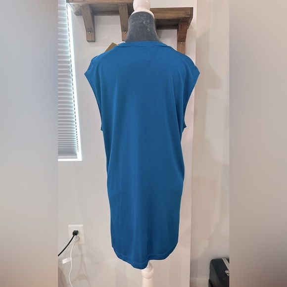 NWT Marni Fluid Jersey Sleeveless Top or Dress Blue 42 - Picture 3 of 14